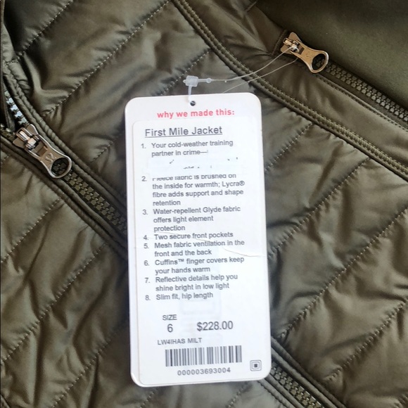 Lululemon First Mile Jacket - Picture 5 of 8